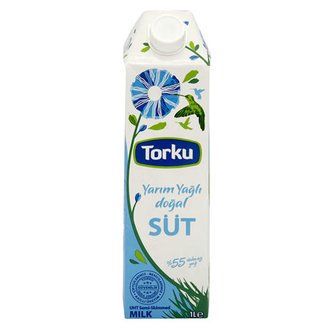 Torku Yarım Yağlı Süt 1000ml uht.