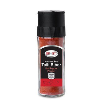 Bağdat Kırmızı Toz Tatlı Biber Tuzluklu Cam 48gr