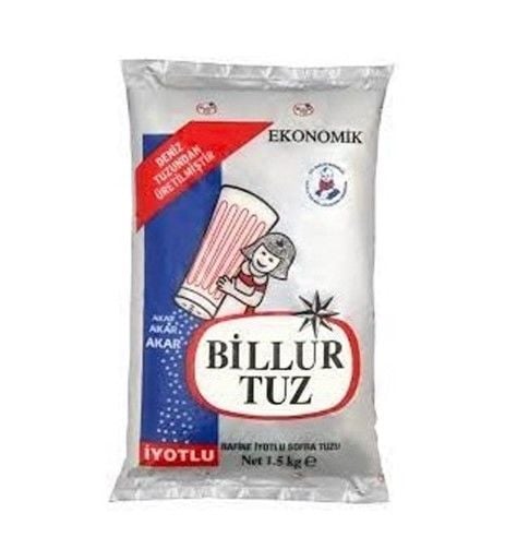 Billur Tuz İyotlu Sofra Tuzu 1500gr