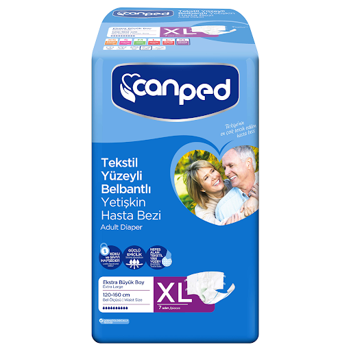 Canped Belbantlı Yetişkin Hasta Bezi Xlarge 7adet