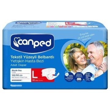 Canped Belbantlı Yetişkin Hasta Bezi Large 7adet