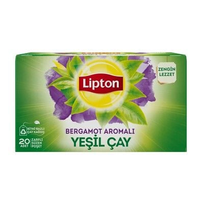 Lipton Yeşil Çay Bergamot Aromalı 20li