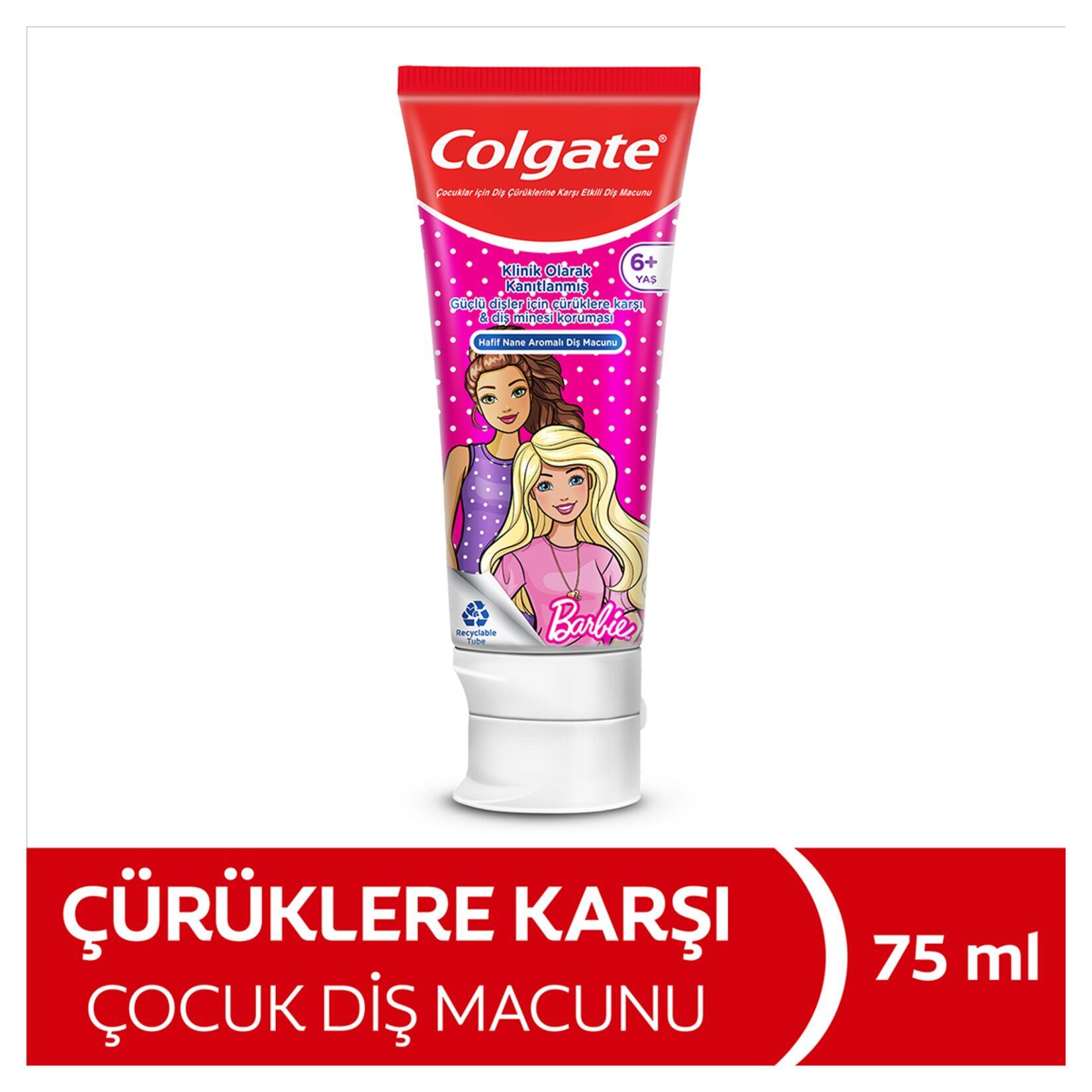 Colgate Çocuk Diş Macunu Hafif Nane Aromalı 75ml (kız)