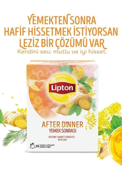 Lipton Yemek Sonrası 15li Bardak Poşet 22,5gr