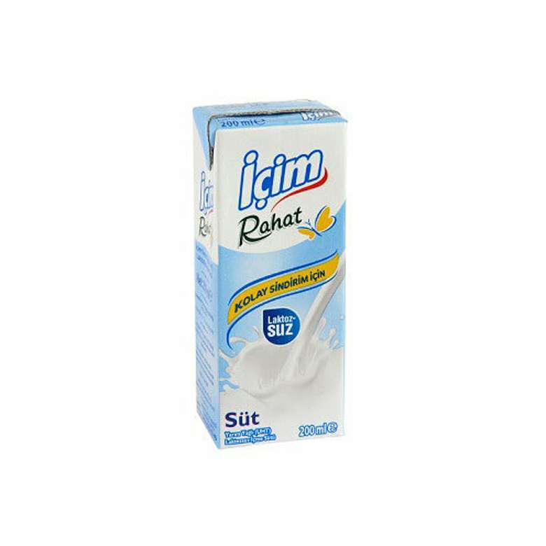 İçim Rahat Laktozsuz Süt 200ml uht