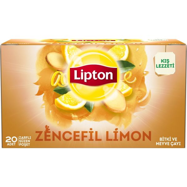 Lipton Zencefil Limon Bardak Poşet 20li