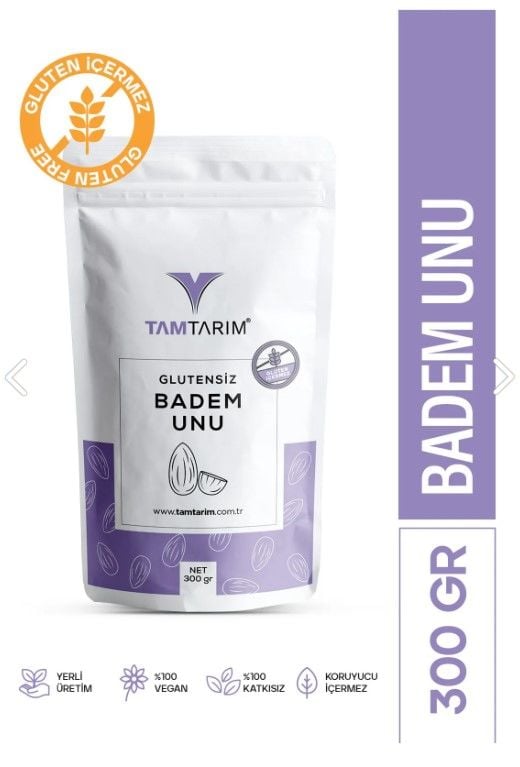 Tam Tarım Glutensiz Badem Unu 300 Gr