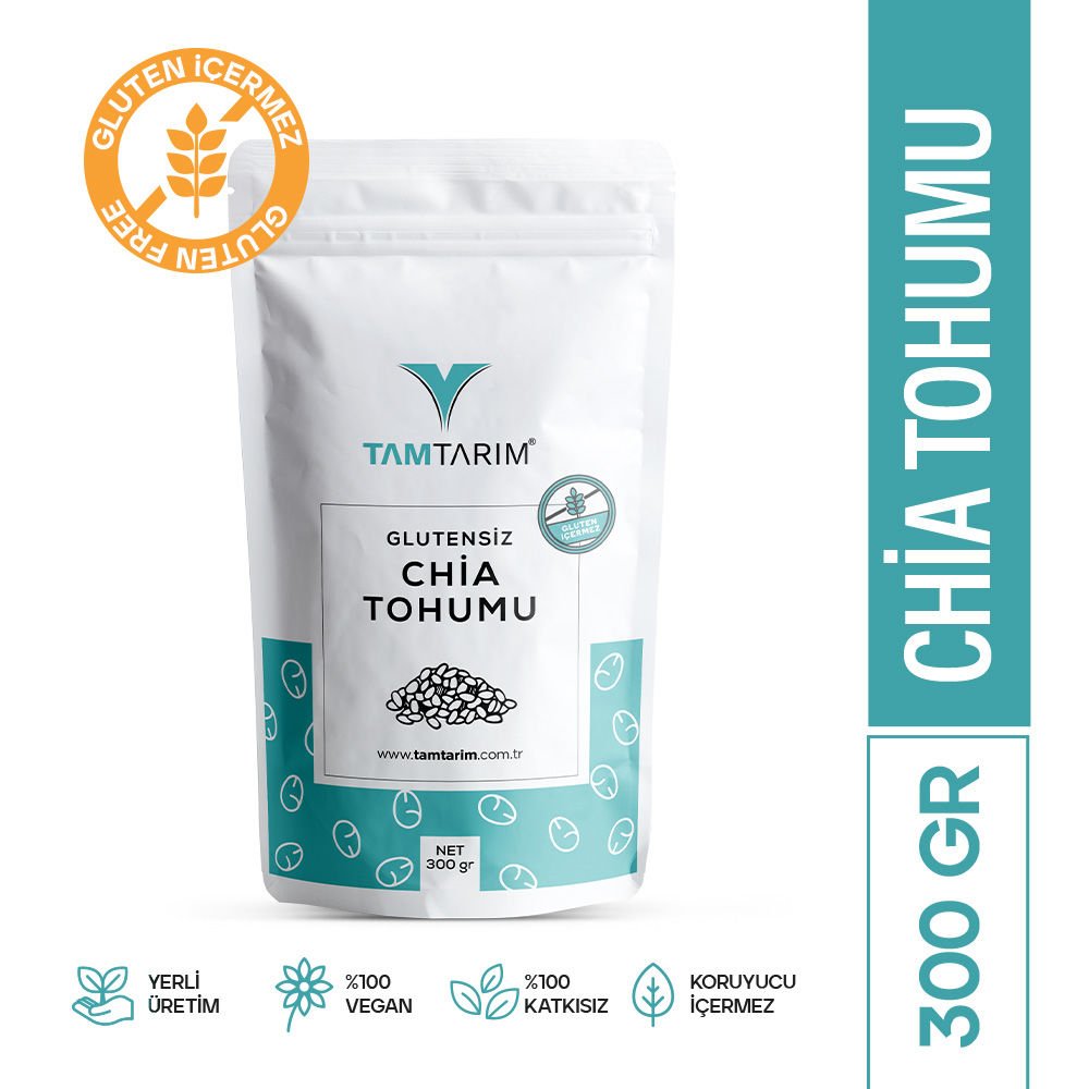 Tam Tarım Glutensiz Chia Tohumu 300 Gr