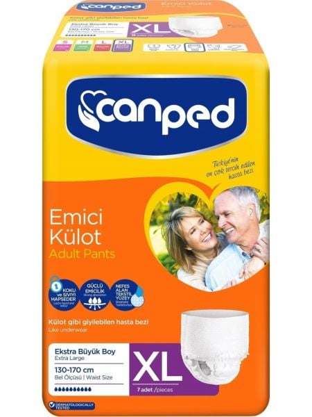 Canped Hasta Bezi Emici Külot Xlarge 7adet