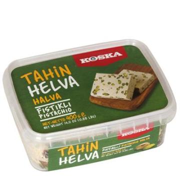 Koska Tahin Helvası Fıstıklı 400gr kutu