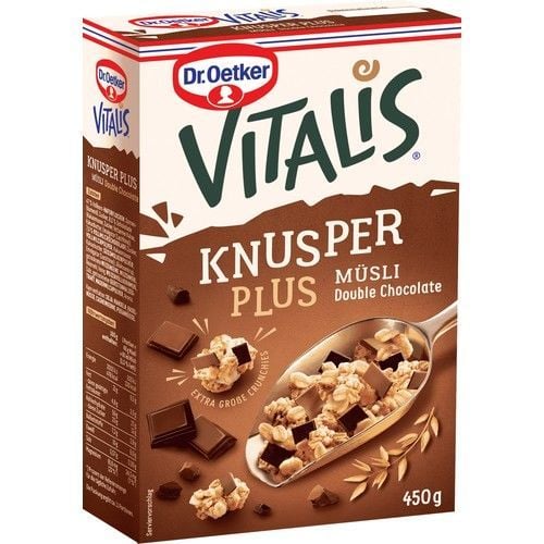 Dr. Oetker Vitalis Plus Müsli Double Choc 450gr