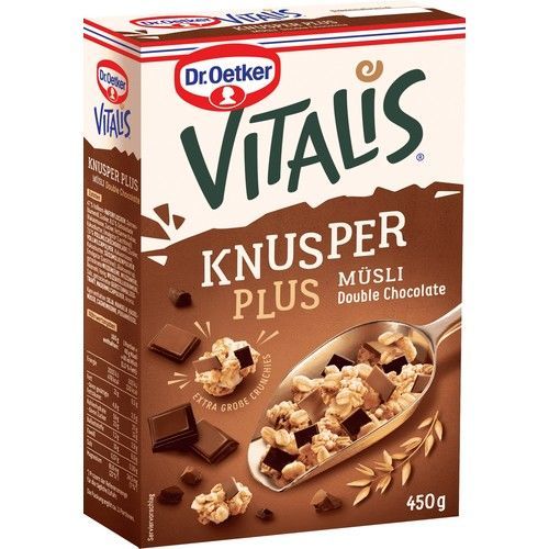 Dr. Oetker Vitalis Plus Müsli Double Choc 450gr
