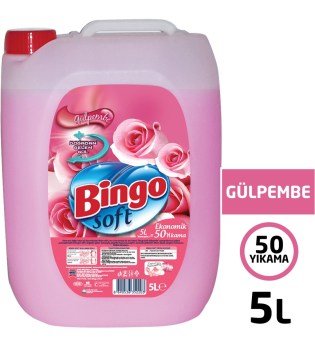 Bingo Soft Yumuşatıcı Gülpembe 5000gr