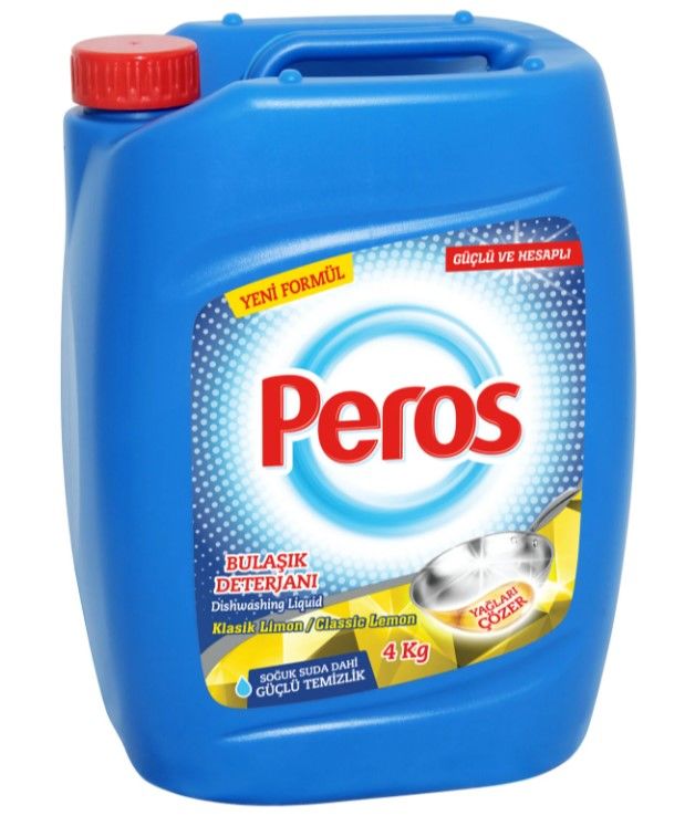 Peros Sıvı Bulaşık Deterjanı Klasik Limon 4 Kg
