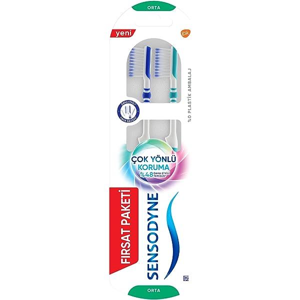 Sensodyne Çok Yönlü Koruma Diş Fırcası Orta 1+1