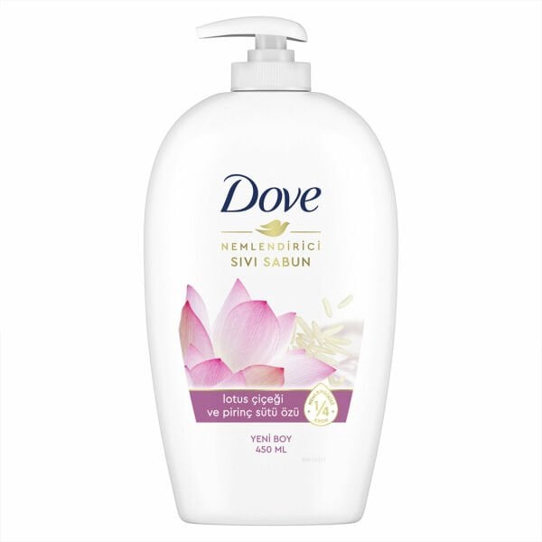 Dove Nemlendirici Sıvı Sabun Lotus Çiçeği Ve Piriç Özü 450ml