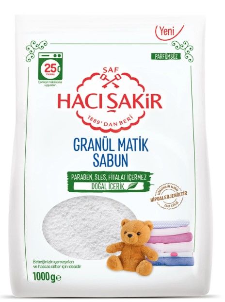 Hacı Şakir Granül Matik Sabun 1000gr