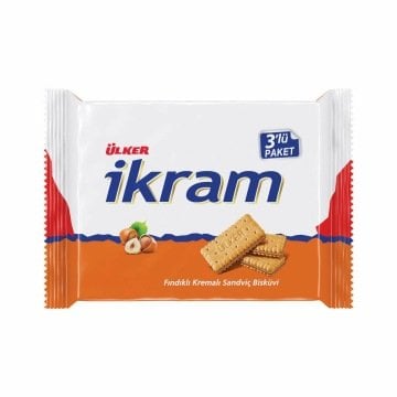 Ülker İkram Fındıklı Kremalı Bisküvi 252gr