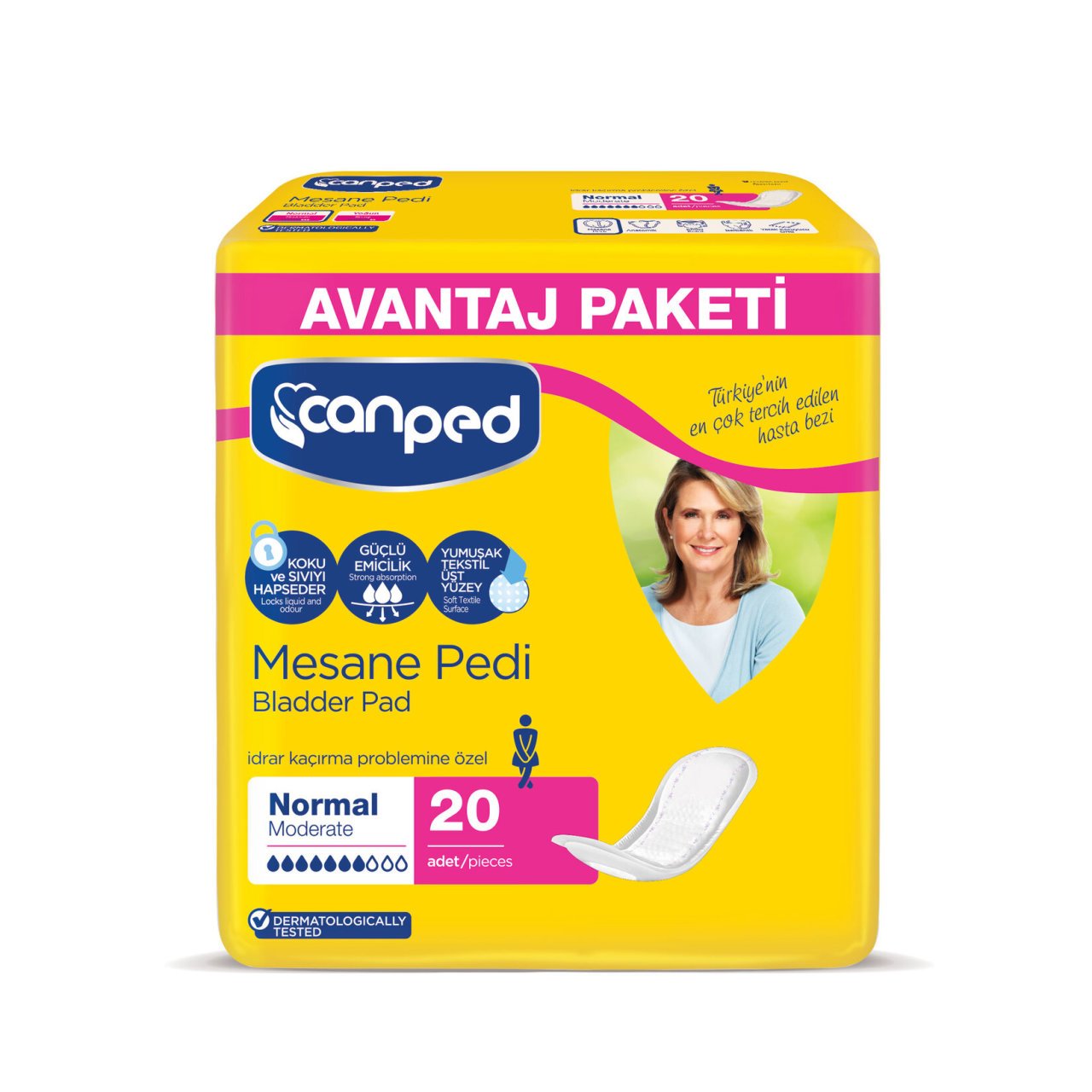 Canped Mesane Pedi Avantaj Paket Normal 20 Adet
