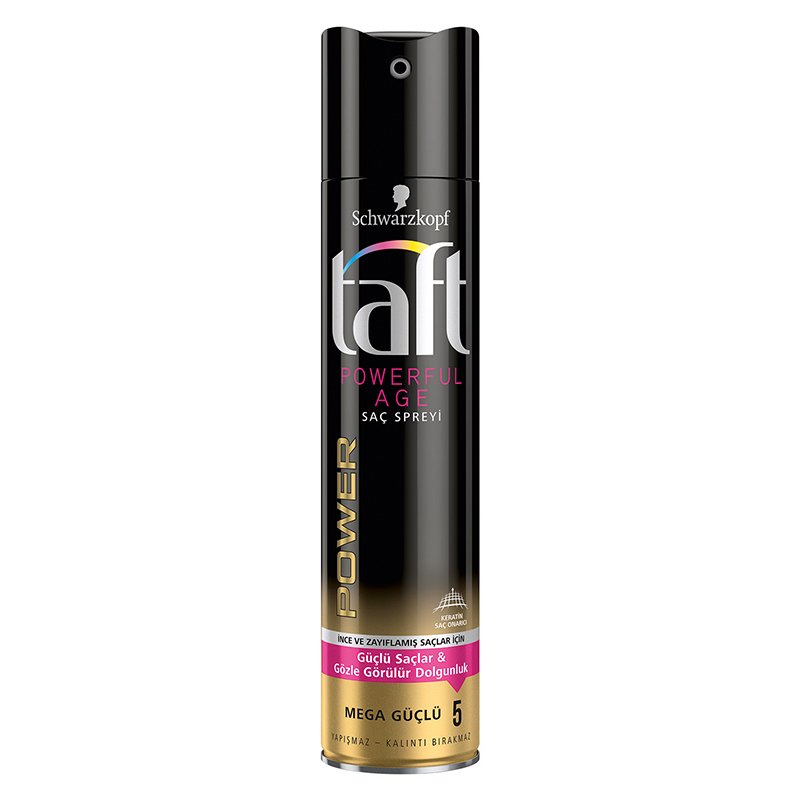 Taft Saç Spreyi Güçlü Saçlar&Gözle Görülür Dolgunluk 250ml