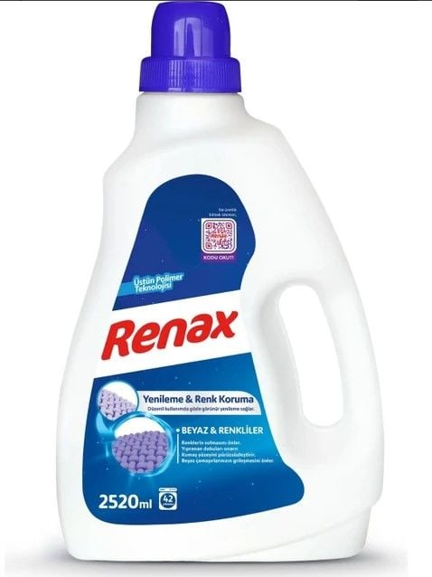 Renax Sıvı Deterjan Beyaz & Renkliler 2520 ml
