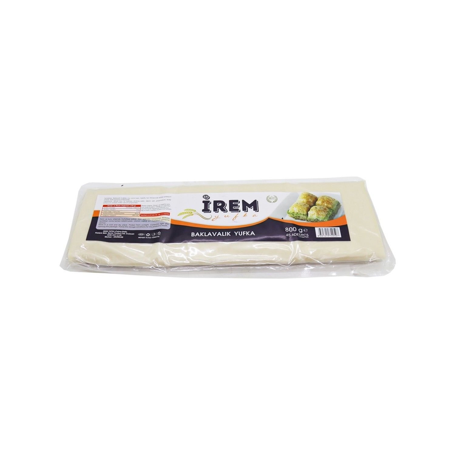İrem Baklavalık Yufka 800gr