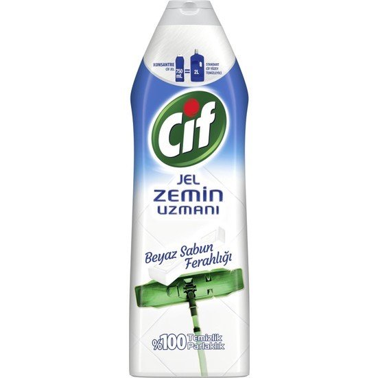 Cif Jel Zemin Uzmanı Beyaz Sabun Ferahlığı 750ml konsantre
