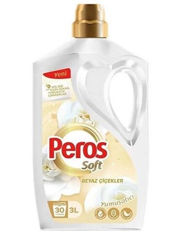 Peros Soft Yumuşatıcı Beyaz Çiçekler 3000ml