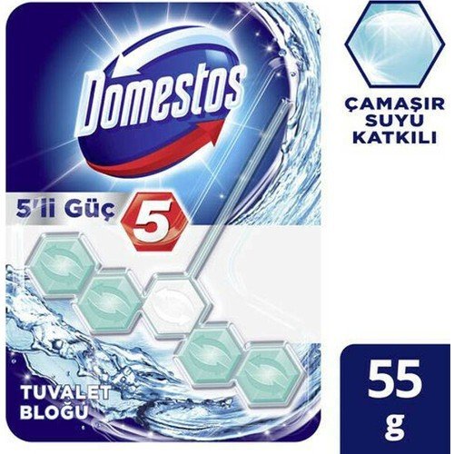 Domestos Wc Blok Çamaşır Suyu Katkılı 5li 50gr