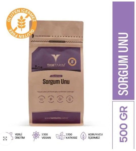 Tam Tarım Glutensiz Sorgum Unu 500gr