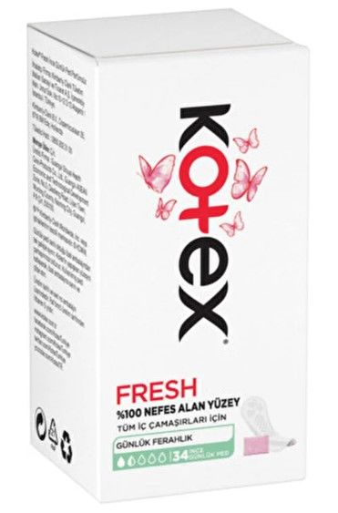Kotex Natural Günlük Ped Rahatlık & Koruma 34'lü