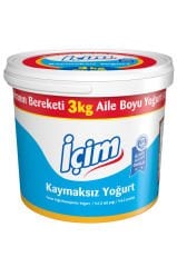 İçim Kaymaksız Yoğurt 3000gr