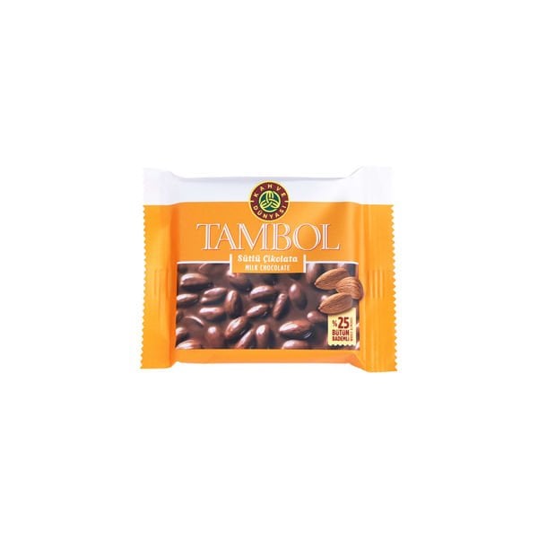 Tambol Sütlü Çikolata Bademli Tablet 77gr