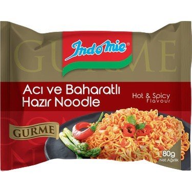 Indomie Gurme Acı ve Baharatlı Hazır Noodle 80gr