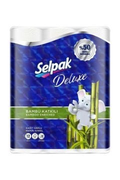 Selpak Bambu Katkılı Havlu 12li
