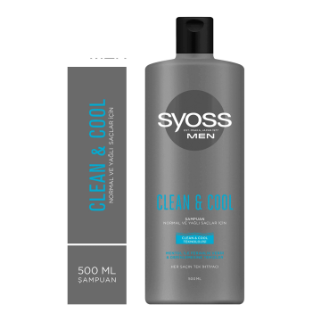 Syoss Şampuan Clean&Cool Normal ve Yağlı Saçlar İçin 500ml