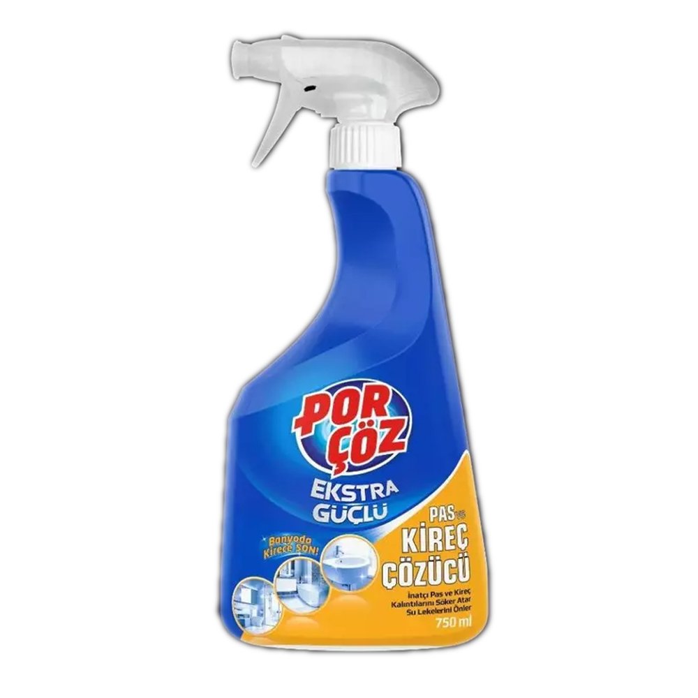Porçöz Extra Güçlü Pas ve Kireç Çözücü Sprey 750ml