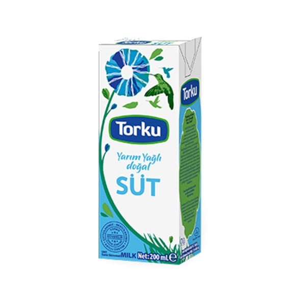 Torku Yarım Yağlı Süt 200ml uht.