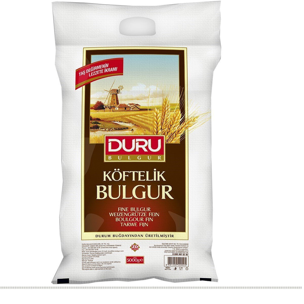 Duru Köftelik Bulgur 5000gr çuval
