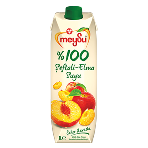 Meysu %100 Şeftali Elma Suyu 1000ml
