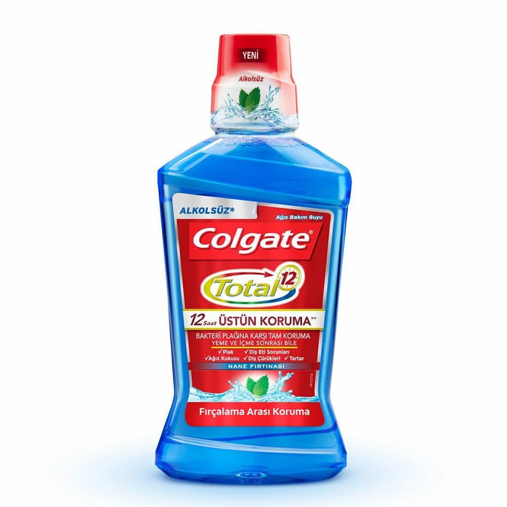Colgate Total 12 Saat Üstün Koruma Ağız Bakım Suyu 500ml