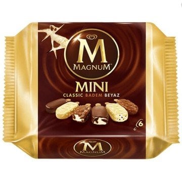 Magnum Mini Clasic Badem Beyaz 6lı Dondurma