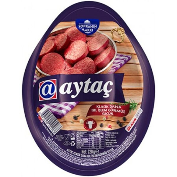 Aytaç Klasik Dana Kangal Sucuk 220gr