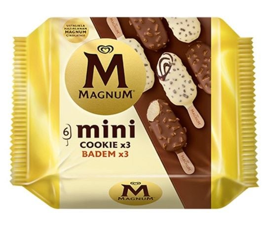 Magnum Mini Cookie&Badem  6lı Dondurma