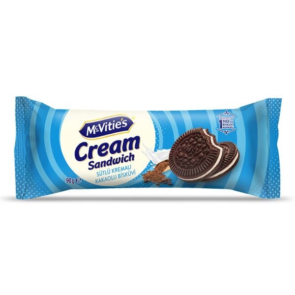 McVities Sütlü ve Kakaolu Sandviç Bisküvi 90gr