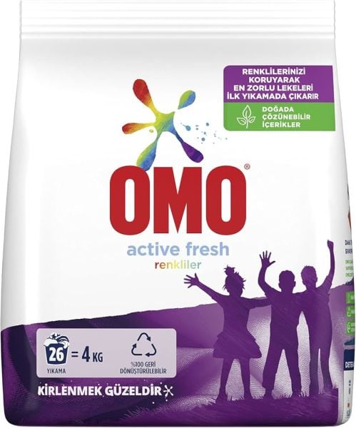 Omo Matik Active Fresh Renkliler 4000gr