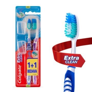 Colgate Extra Clean Orta Diş Fırçası 1+1