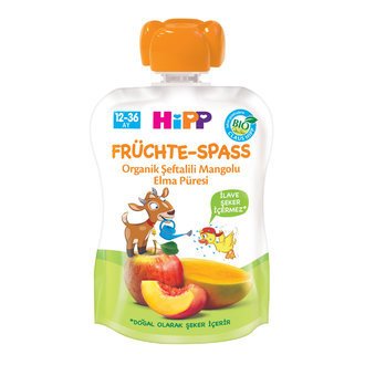 Hipp Organik Şeftalili Mangolu Elma Püresi 90gr