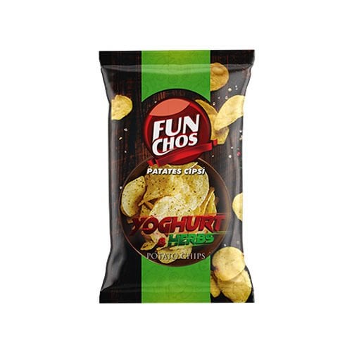 Funchos Yoğurt Mevsim Yeşillikleri Çeşnili Patates Cipsi 100gr