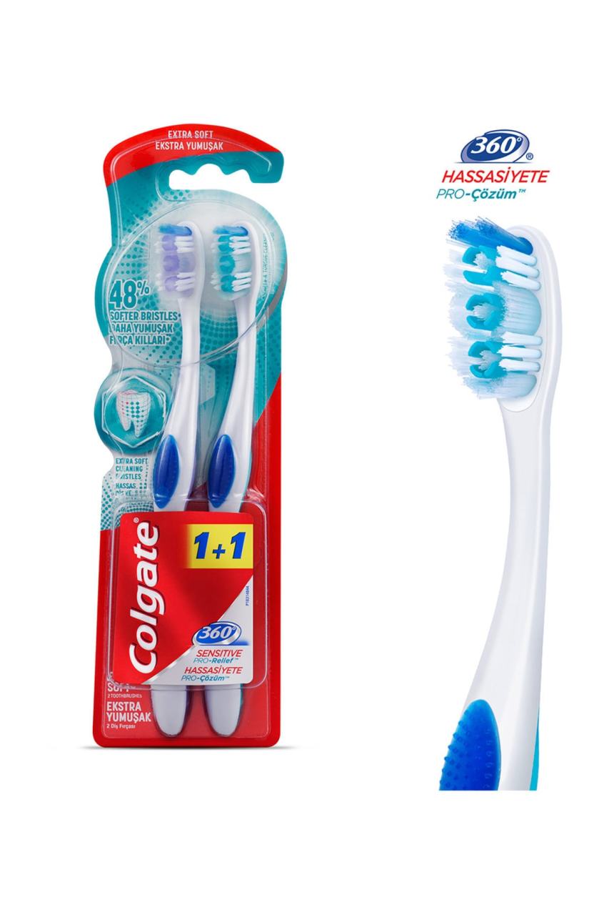 Colgate 360 Sensitive Ekstra Yumuşak Diş Fırçası 1+1